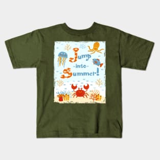 Jump into summer! Kids T-Shirt